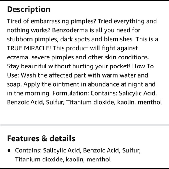 Brand New Benzo Derma For Stubborn Pimples - Picture 3 of 4